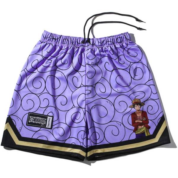 スポルディング ジュニア ジャージーショーツ ONE PIECE ゴムゴムの実 SJP25163P ( ワンピース コラボ バスケ ハーフパンツ ゴムゴム ルフィ キッズ )