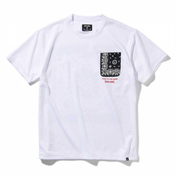 スポルディング Tシャツ Smt2111 スムースドライ バンダナポケット 未使用 バンダナポケット
