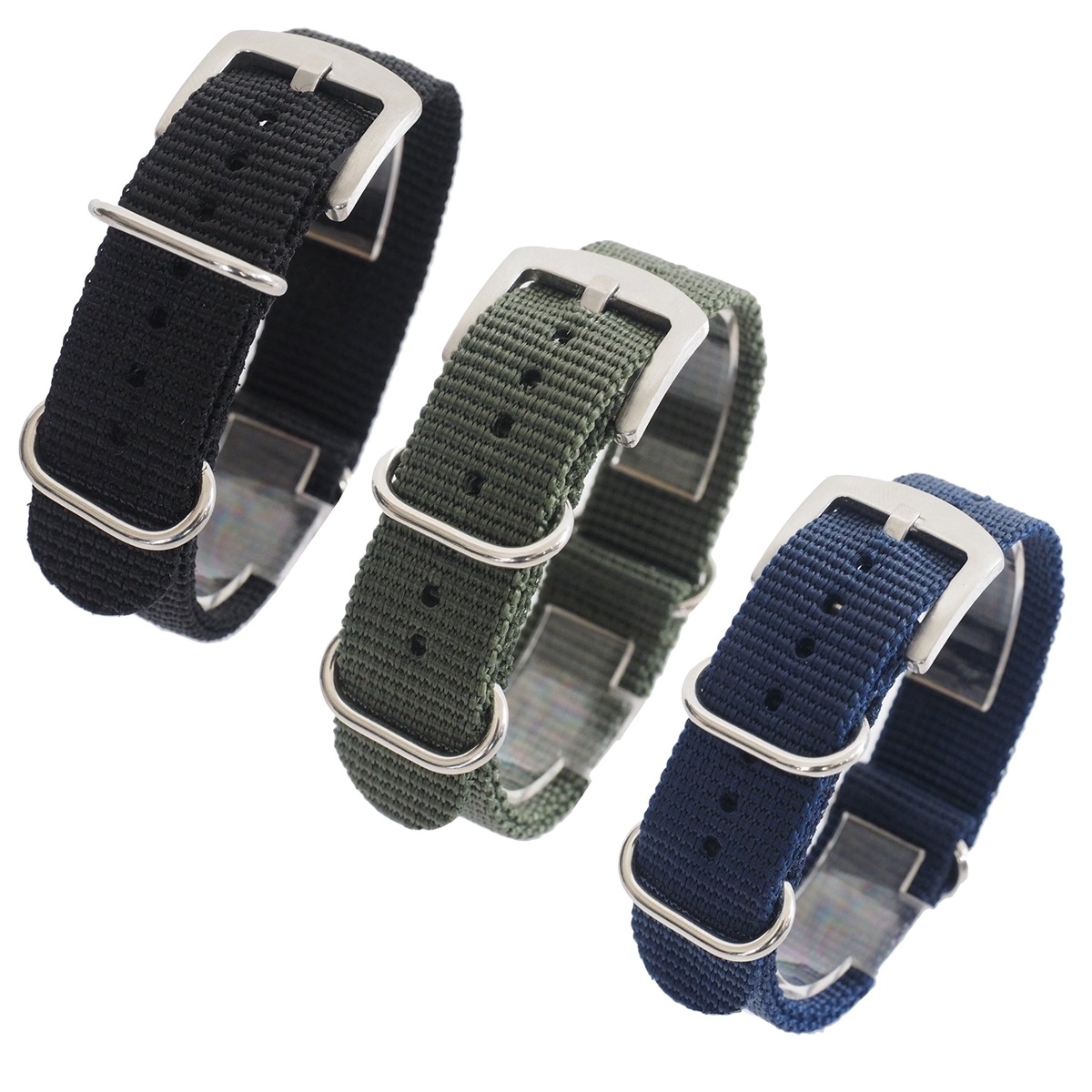 楽天市場 厚めタイプ Natoタイプ 時計ベルト ナイロンベルト 幅24mm 11straps 楽天市場店