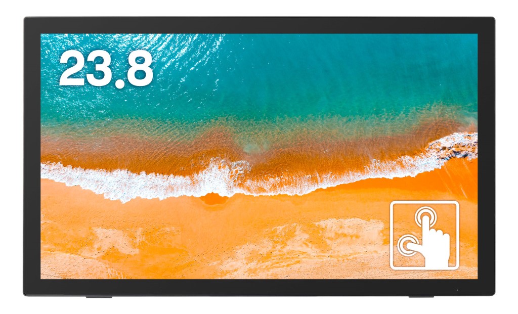 デリバリー保守付き23.8型タッチパネルディスプレイ VGA/HDMI/DisplayPort/1920x1080/3年保証
