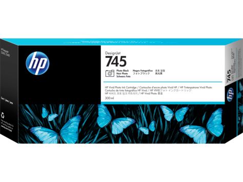 HP745インキ薬莢 映し絵Bk300ml
