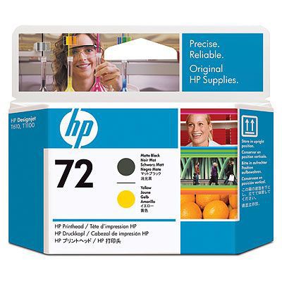 HP72 プリントヘッド マットブラック/イエロー|123market 店