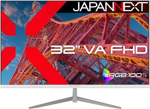 32インチ 液晶ディスプレイ(1920x1080/VA/HDMI/VGA/スピーカー/半光沢/ホワイト筐体/2年保証)