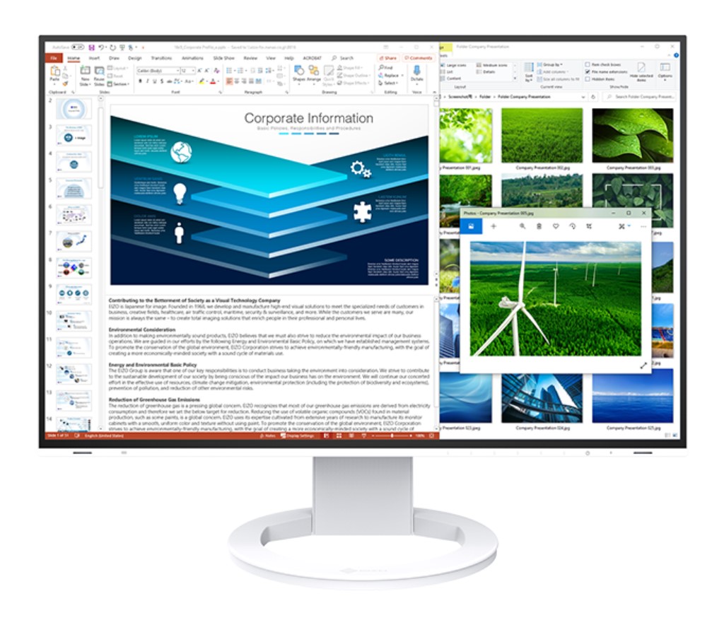 [FlexScan]24.1インチカラー液晶モニター(1920x1200/USB Type-C(DisplayPort Alt Mode、HDCP 1.3)、DisplayPort(HDCP 1.3)、HDMI(HDCP 1.4)/ホワイト)