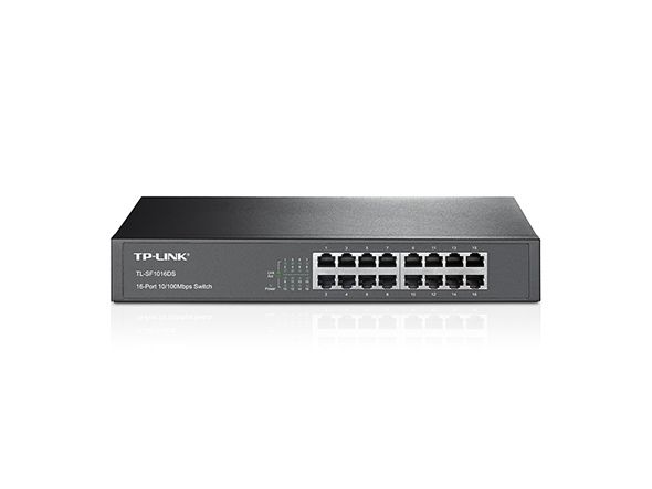 16ポート 10/100Mbps デスクトップ/ラックマウント スイッチ