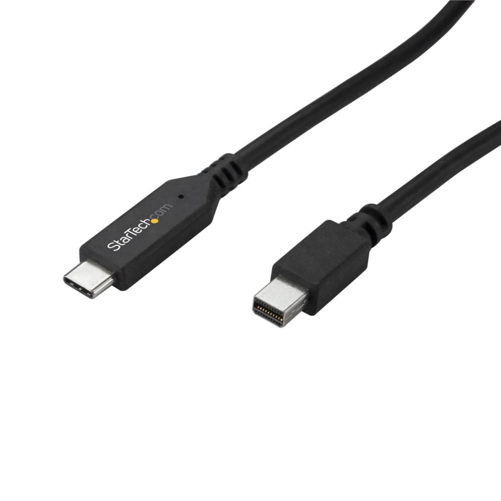 123market 1m Usb C Mini Displayport Cable 4k 60hz Black Usb