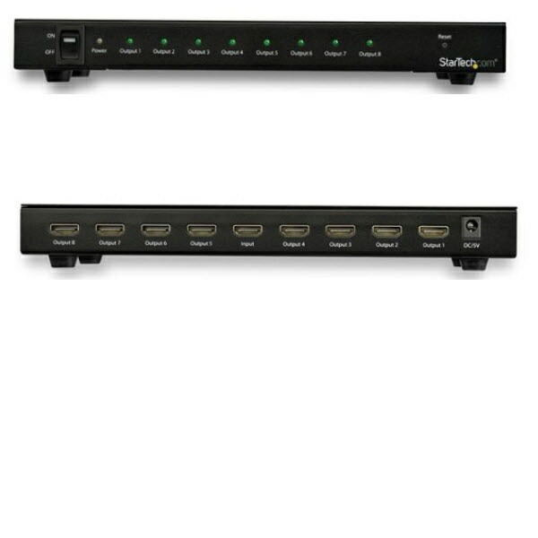 8出力対応 4K HDMIスプリッター HDMI分配器(1入力8出力) 60Hz対応 HDRサポート 7.1chサラウンドサウンド対応