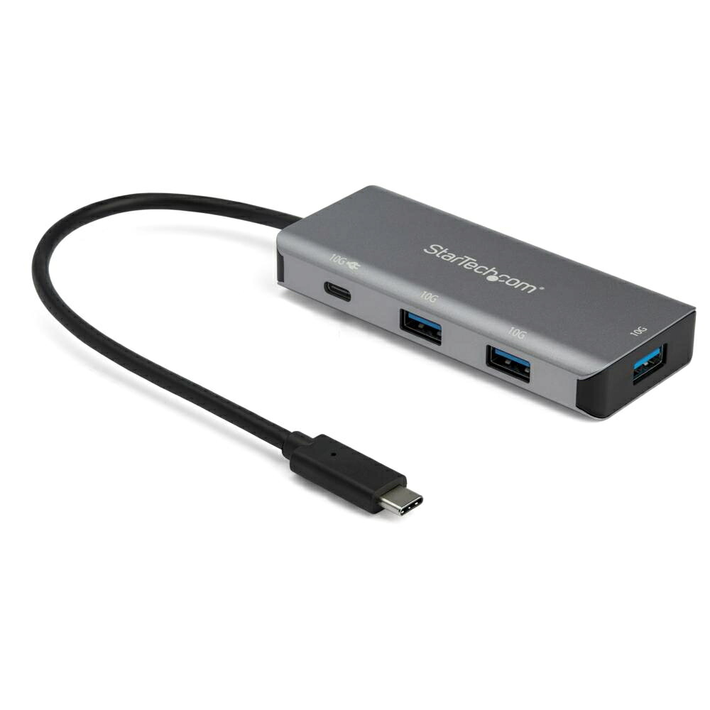 4ポートUSB Type-Cハブ USB PD対応ポート 10Gbps 3x USB-A/1x USB-C 25cmホストケーブル|123market 店