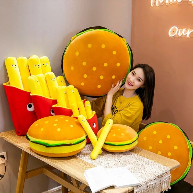 楽天市場】ハンバーガー ぬいぐるみ おもしろ クッション チーズ