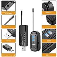即納ferbuee Usb ワイヤレスマイク Pc パソコン Androidフォン スピーカー用 Zoom 会議 無線マイク ヘッドセットマイク ピンマイク クリップマイク ワイヤレス Uhf 録音 動画撮影 拡声 イヤホン端子付き モニタリング 軽 Csg Com Py