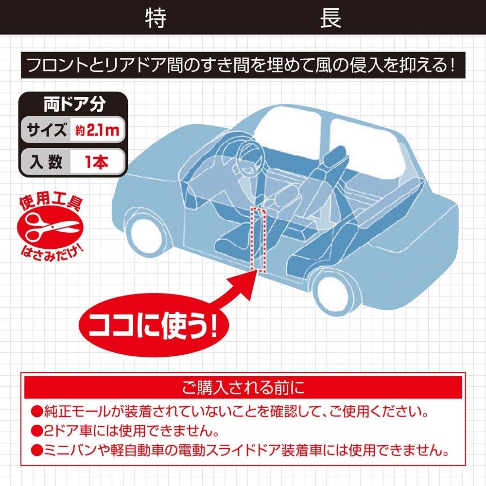 楽天市場 即納エーモン 静音計画 ビビリ音低減モール ダッシュボード用 約1 5m 2676 静音計画 風切り音防止モール ドア用 ドア2枚分 約2 1m 2652 セット買い 14promo