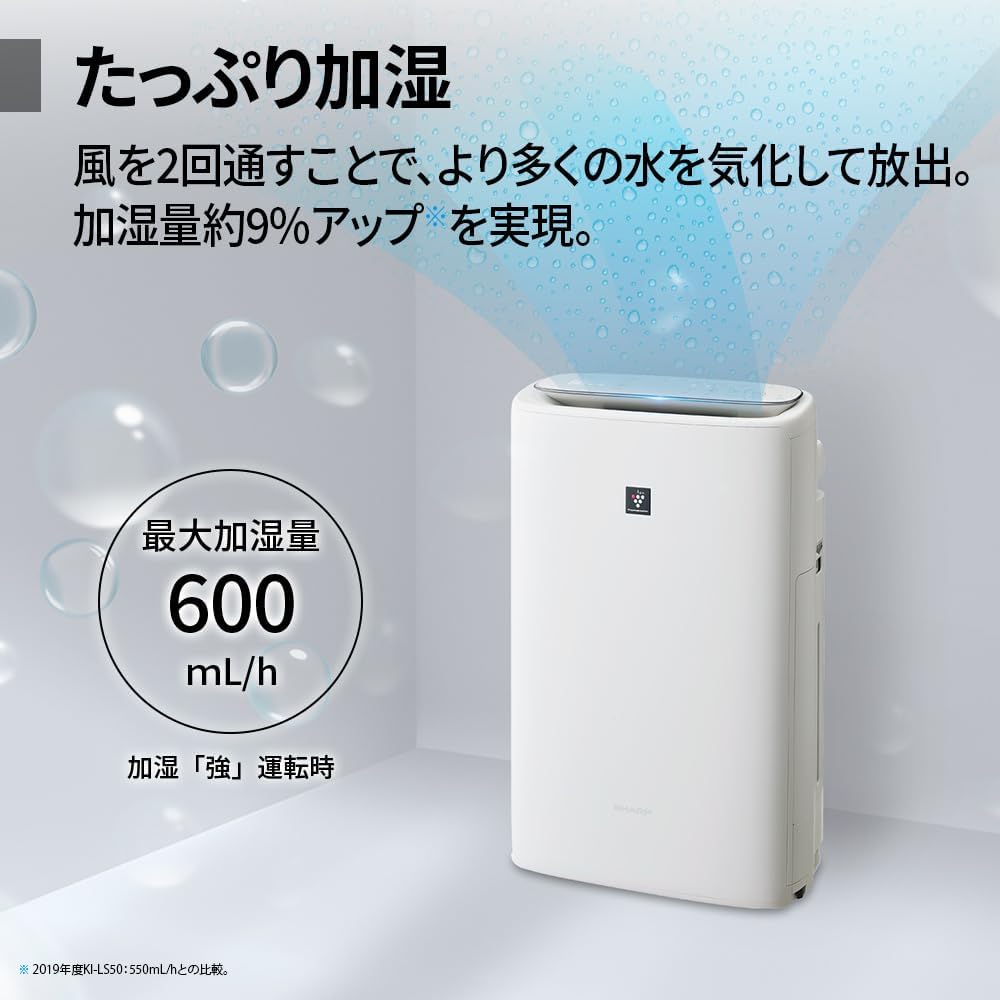 【美品】シャープ　加湿空気清浄機　KI-HS40W 楽天市場】シャープ シャープ 加湿空気清浄機 ホワイト系 KI