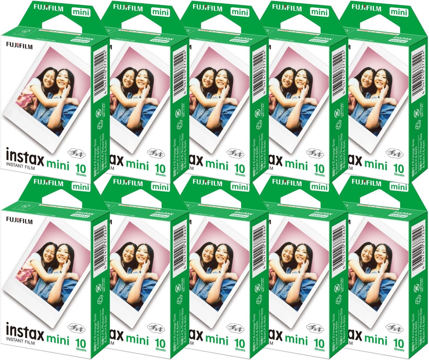 月間素晴らしい販売店勝ちえる店 富士フイルム チェキフィルム instax mini 1容器に並べる品（10枚入）JP1×10コセット