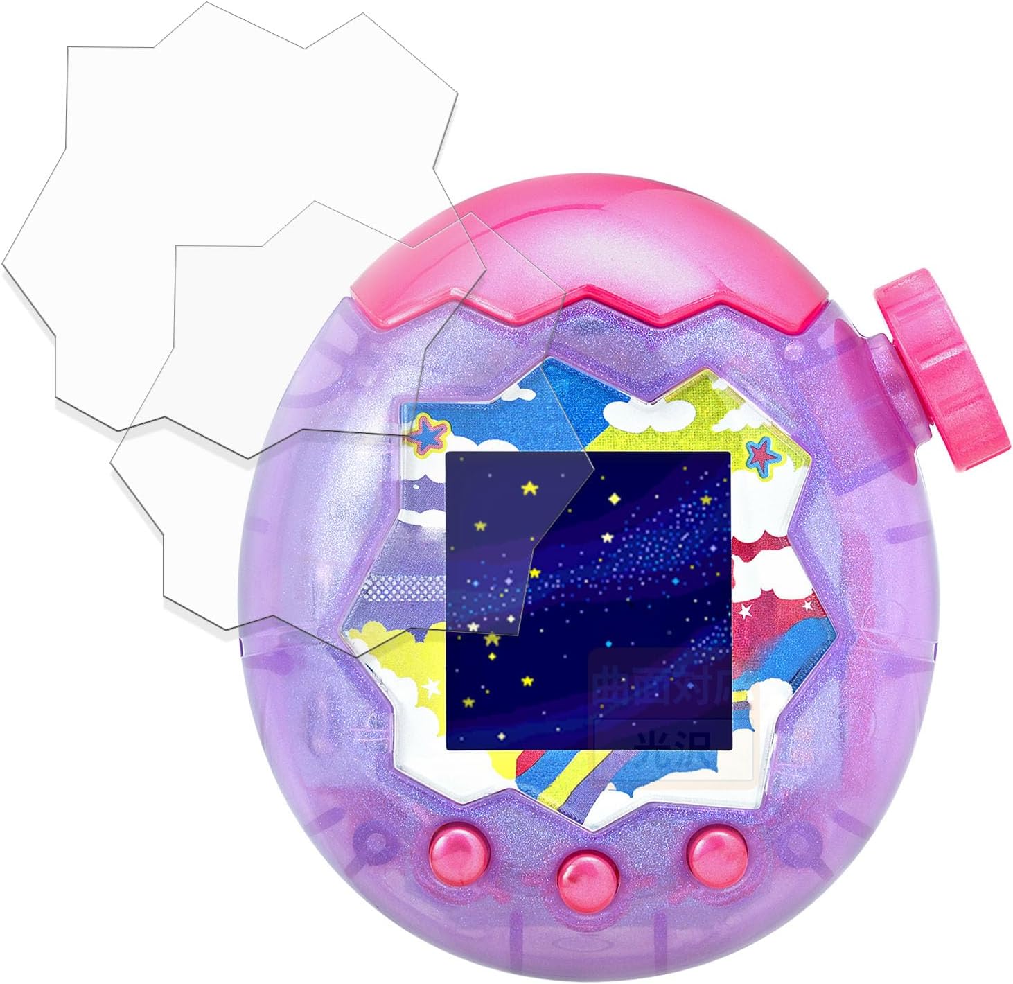 目覚ましい販売店勝ち取る店 バンダイ(BANDAI)Tamagotchi Paradise Purple Sky 写真フィルム書き割り