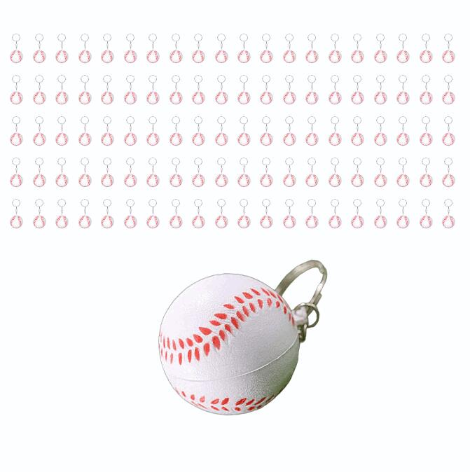 【PUゴムへの印刷】 500個セット 野球ボールキーホルダー スポーツ記念品 イベント景品に最適 運動会 卒業式 スポーツパーティー カーニバル景品 チーム報酬品 スクールイベント 野球場グッズ バッグフィラー 優勝記念品｜ヤスイショップ