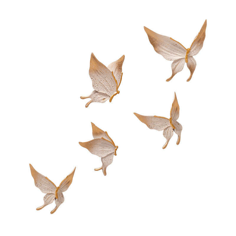 【5個書き割り】立体夢見鳥 3D立体夢見鳥ウォール飾りつけ DIY壁飾りつけ 壁紙工芸 創作的な蝶の舞うひな形