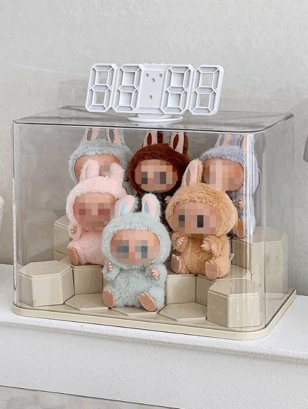 楽天市場】【6個/12個セット】ラブブ立ちスタンド付きキーホルダー