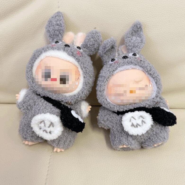 新品2点セットウサギ仮装labubuラブブぬいぐるみ服17cm着せ替え 新品2点セットウサギ仮装labubuラブブぬいぐるみ服17cm着せ替え