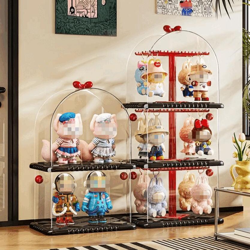 楽天市場】【6個/12個セット】ラブブ立ちスタンド付きキーホルダー