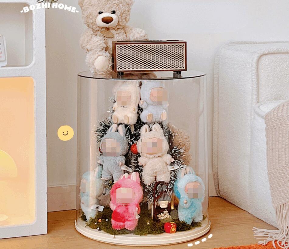 楽天市場】【6個/12個セット】ラブブ立ちスタンド付きキーホルダー