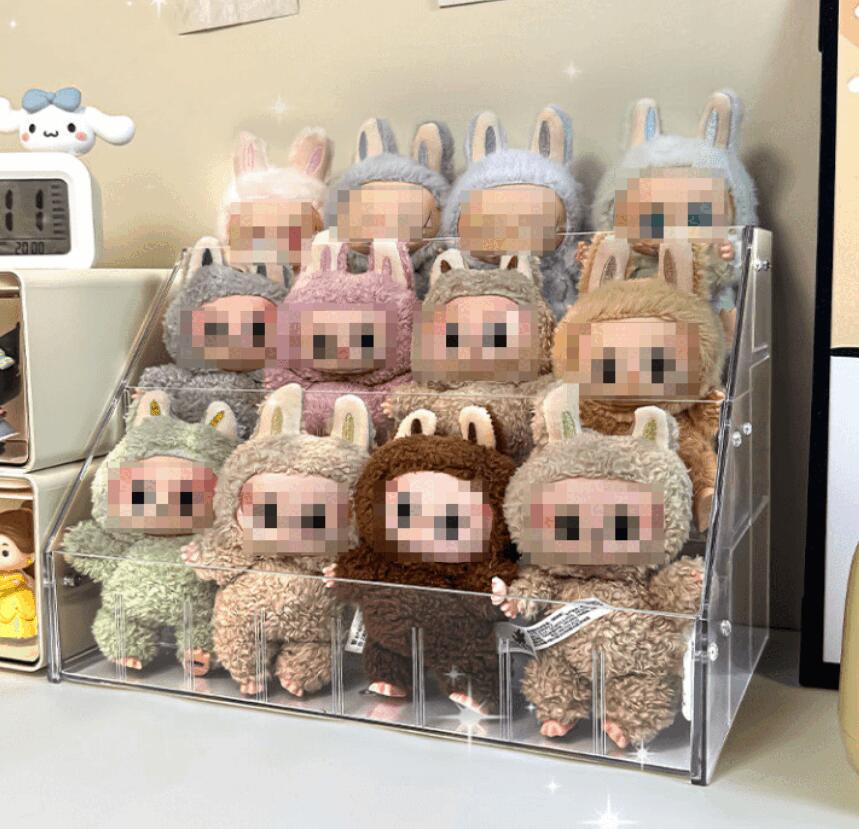 楽天市場】【6個/12個セット】ラブブ立ちスタンド付きキーホルダー