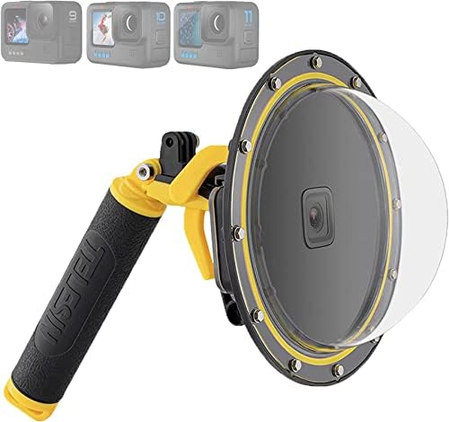 GoPro HERO12 HERO11 HERO10 HERO9 相応う 水中映画化用 ドームポート 30M雨合羽 お水運動競技相応う 高変速機率 プレキシガラス ハウジング容れもの 180度超広角