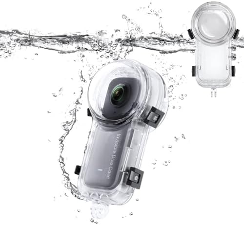Insta360 X3 水中容れもの 雨合羽深さ50M 見晴らし写真機相応う オプティカルレンズ 澄み切った度威風堂々たる 耐圧性・防塵・落っこちる押しとどめる 通い・旅する・アウトドアに至適