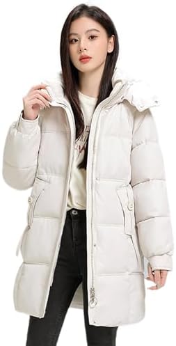 【送料無料】レディース ロングダウンコート 秋冬 防寒 厚手 中綿 フード付き 軽量 保温 防風 カジュアル 着痩せ シルエット 通勤 通学 おしゃれ お出かけ プレゼント ギフト 多色展開 S～2XLサイズ