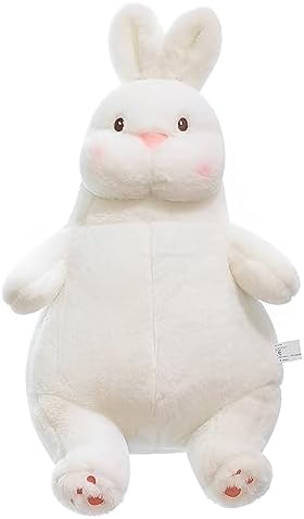 ソフトなバニーぬいぐるみ 枕 かわいいウサギのぬいぐるみ ホワイト 18インチ 大容量 キッズ用 おしゃれ シンプル 高品質 プレゼント 送料無料
