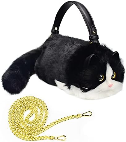 【送料無料】ふわふわ猫の形クロスボディバッグ 大容量 シンプル キャッチー おしゃれ レディース用 通勤・旅行に最適｜ヤスイショップ