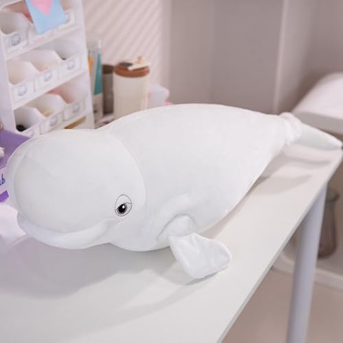 柔らかくふわふわ サメぬいぐるみ 抱き枕 大きい キャラクター クッション ギフト プレゼント お祝い 卒業祝い おしゃれ かわいい ホワイト