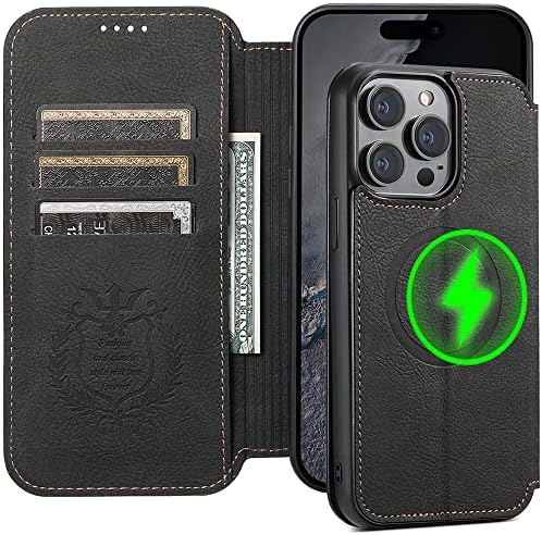 iPhone12 ケース 手帳型 MagSafe対応 軽量レザーケース カード収納 スタンド機能 防塵 レトロ調 通勤・旅行用 おしゃれ