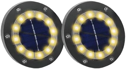 ソーラー埋め込み式LEDガーデンライト 明暗センサー搭載 防犯 ライトアップ 庭通路 自動点灯 エコ 2個セット