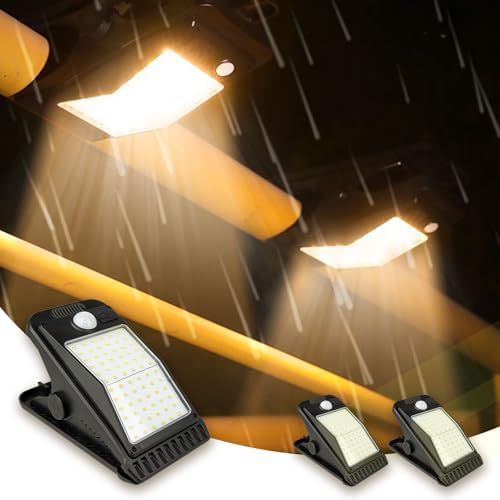 ソーラーともし火 ゼムクリップ型 LED検出器ともし火 人感検出器 室外御役目 アウトドア 雨合羽 高品質 ソーラー申し受ける USB申し受ける式 大静電容量