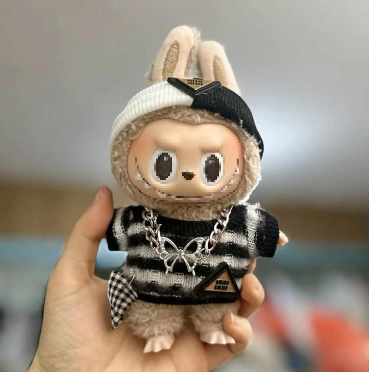 大人気 ラブブ、Labubu、ぬいぐるみ、ペアーセット 新しいシリーズ「ベアークラブ」 ブラインドボックスぬいぐるみ