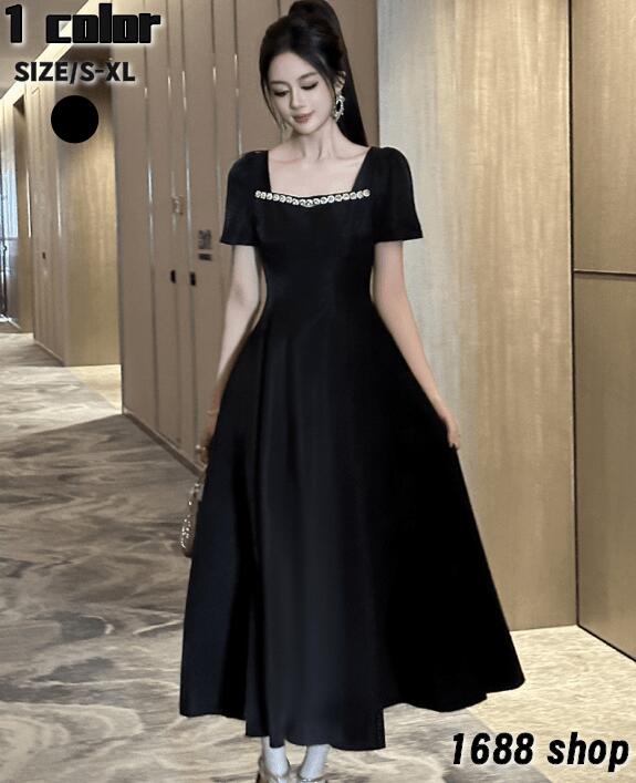 2025　フレアワンピース ロングワンピース　半袖　姫系ワンピース　シフォン　ワンピース インポート ひざ丈 ミドル丈 エレガント　アシンメトリー 花柄 パーティドレス お嬢様 セクシー ミニワンピース OL 上品 韓国ファッション Ｄ06413 二次会 結婚式　新作