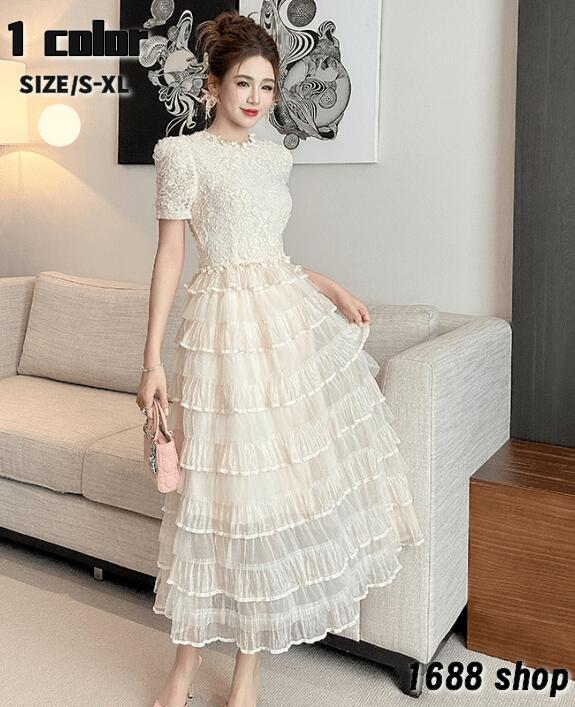 2025　ロングワンピース　フレアワンピース 袖なし　姫系ワンピース　シフォン　ワンピース Aライン ミニ ひざ丈 ミドル丈 エレガント　アシンメトリー 花柄 パーティドレス お嬢様 セクシー ミニワンピース OL 上品 韓国ファッション Ｄ06590 二次会 結婚式　新作 7,509円