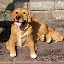 楽天市場 犬 置物 ドッグ オーナメント ゴールデンレトリバー 160 花苗園芸店なごみ