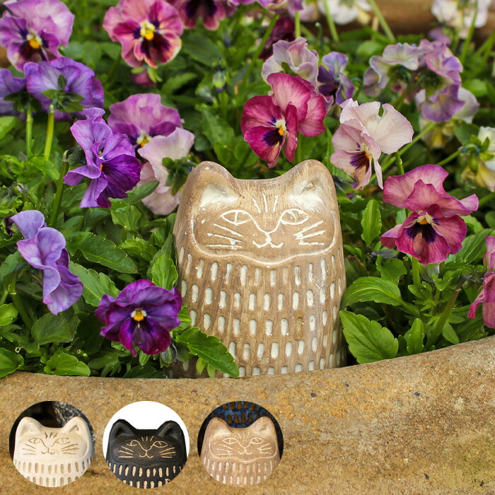 楽天市場】猫 アフリカン キャット オーナメント 重石 オモシ : 花苗