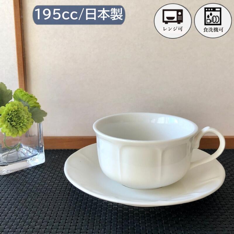 白カップ ソーサー 薄くて 軽い 窯元 低め 直送 美濃焼 ニューボン 珈琲 コーヒー タイム おもてなし喫茶店 カップ コーヒーカップ 白 ホワイト 国産 日本製 秀逸