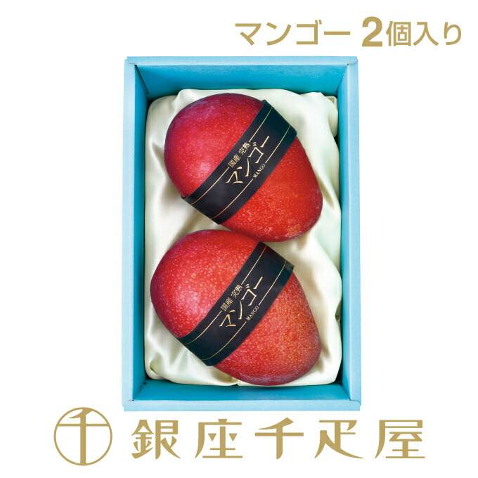 銀座千疋屋 国産完熟マンゴー（4Lサイズ） 2個入りNo.14<BR>［送料無料］［ポイント2倍］<BR><BR>～ お中元 御中元 マンゴー ギフト 贈り物 フルーツ スイーツ プレゼント お菓子 内祝い 誕生日 お祝い 御礼 快気内祝 お見舞い 送料無料 千疋屋 ～