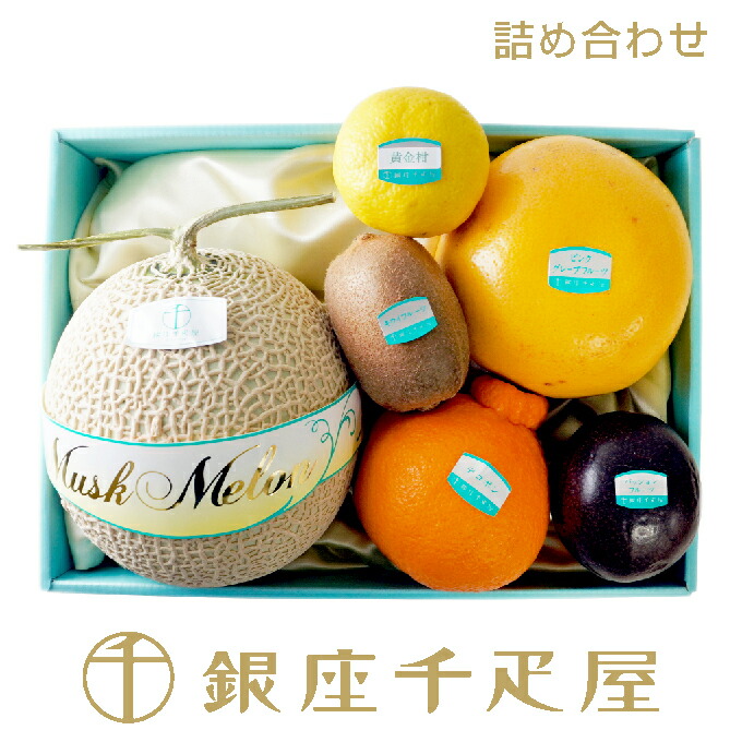 銀座千疋屋　果物詰合せ<BR>［送料無料］［ポイント2倍］<BR><BR>～ 御中元 お中元 父の日 詰め合わせ ギフト 贈り物 フルーツ スイーツ プレゼント お菓子 内祝い 誕生日 お祝い 御礼 快気内祝 お見舞い 送料無料 千疋屋 ～