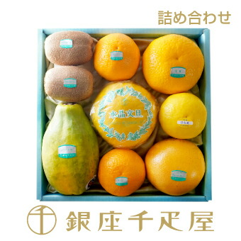 銀座千疋屋 ［スタッフ厳選］季節の果物詰合せ［5月］<BR>［送料無料］［数量限定］［ポイント2倍］<BR><BR>～ 御中元 お中元 父の日 フルーツ ギフト 贈り物 スイーツ プレゼント お菓子 内祝い 誕生日 お祝い 御礼 快気内祝 お見舞い 送料無料 千疋屋 ～
