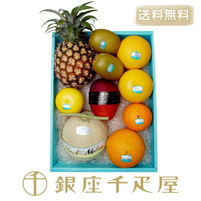 銀座千疋屋　【感謝の気持ち】季節の果物詰合せ［送料無料］〜　父の日　お菓子　内祝い　フルーツ　送料無料　ギフト　ゼリー　千疋屋　スイーツ　〜　お中元　アイス