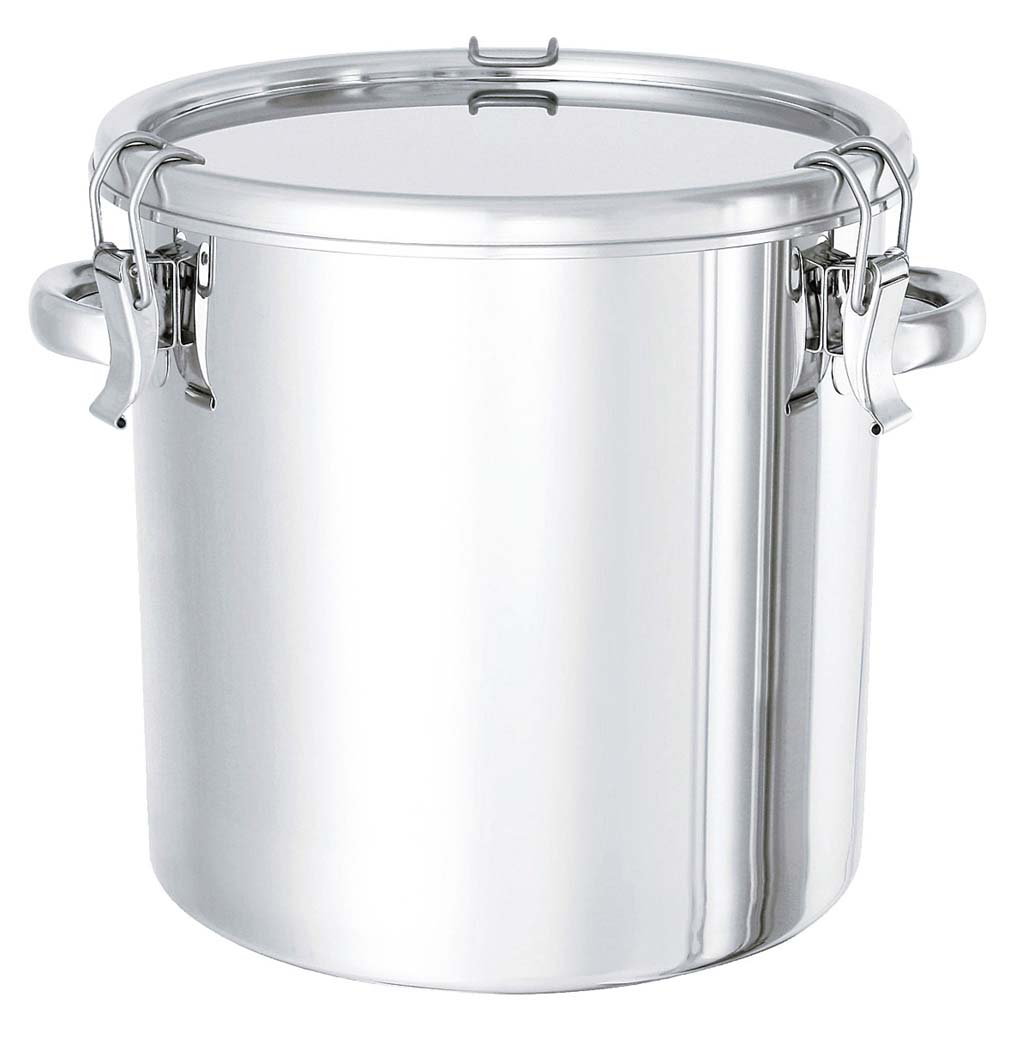 18-8 テーパー付 密閉容器(キャッチクリップ式)手付 TP-CTH 33cm 業務用 0051800|1956レストラン・サプライ