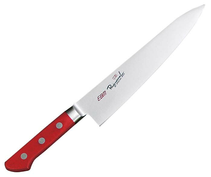 EBM 抗菌 スペシャル・イノックス 牛刀 27cm レッド 業務用 3165420