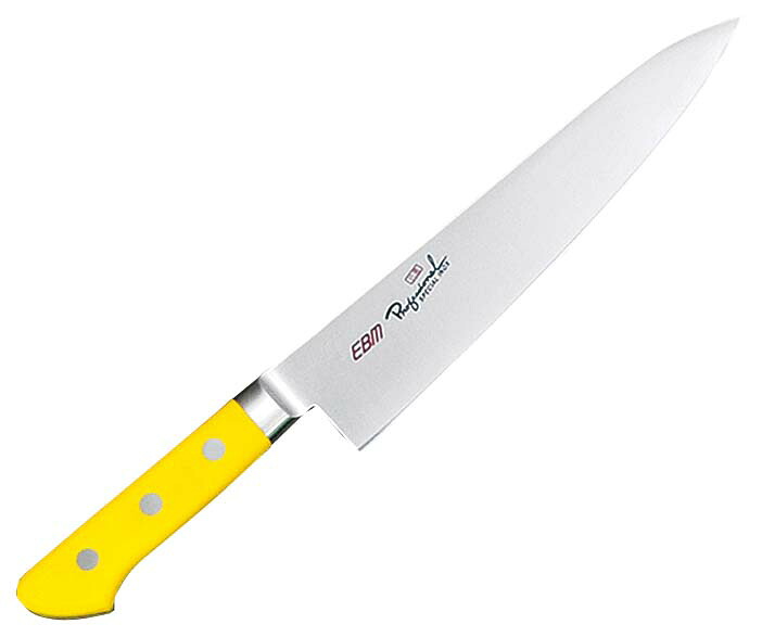 EBM 抗菌 スペシャル・イノックス 牛刀 27cm イエロー 業務用 3165430