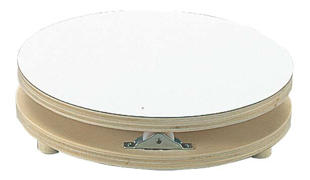 木製 白デコラ 回転台 27cm 業務用 3603300|1956レストラン・サプライ