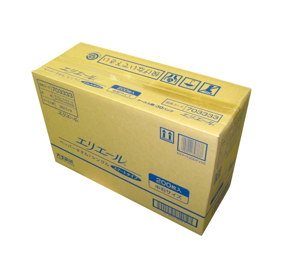 楽天市場】エリエール ペーパータオル シングル スマートタイプ 中判