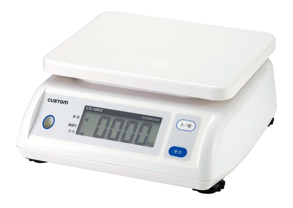 カスタム 簡易防滴デジタルはかり CS-1000S 1kg 業務用 4426600